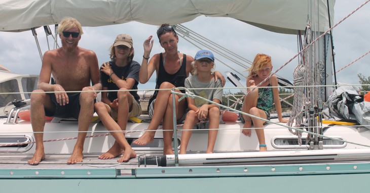 over Atlanten med børn om bord