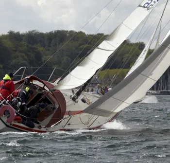 Trim af storsejl for lidt hal i faldet