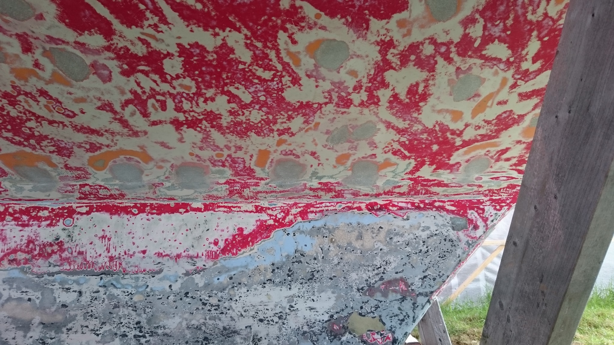 osemoseblære slebet ned