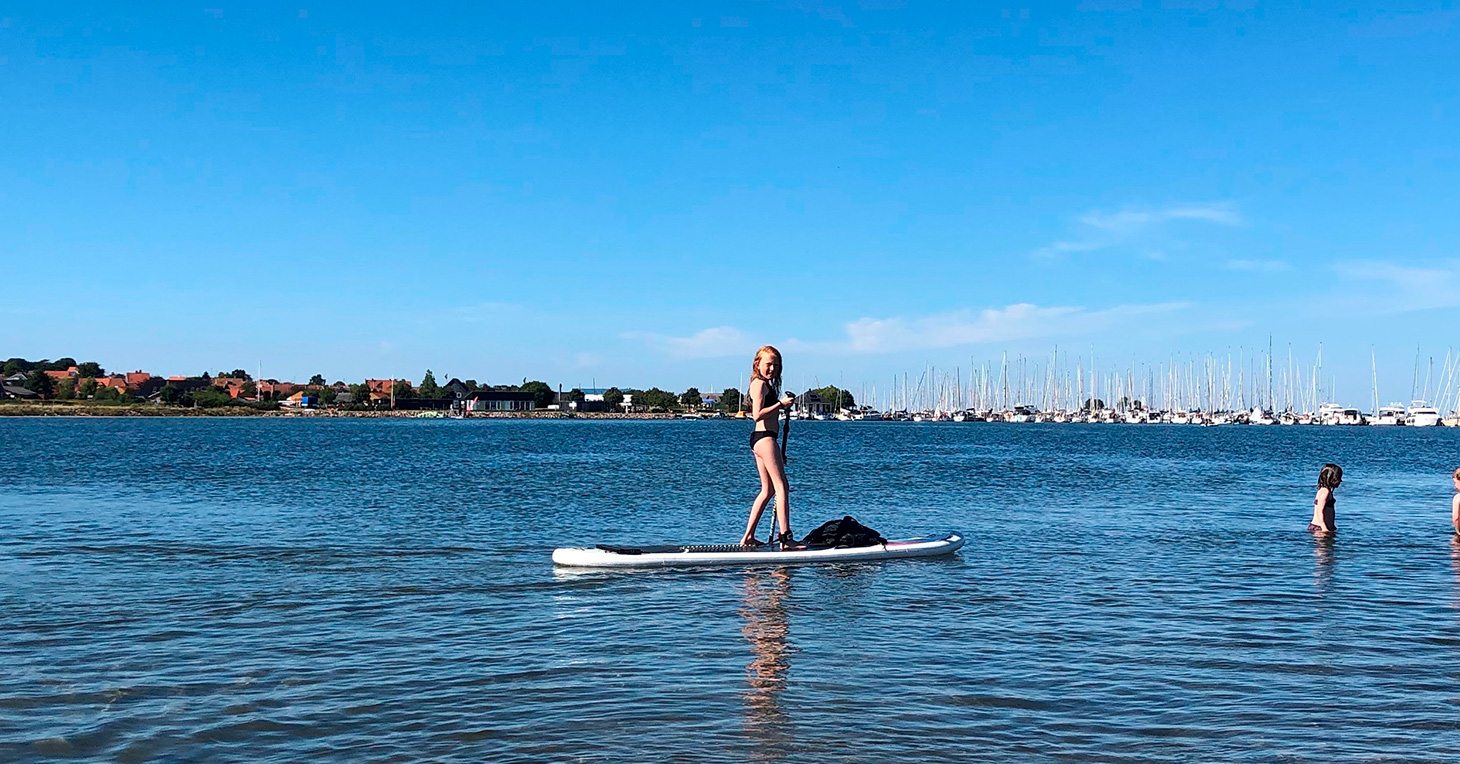 En tur på paddle boardet væk fra familien, kan give ny energi.