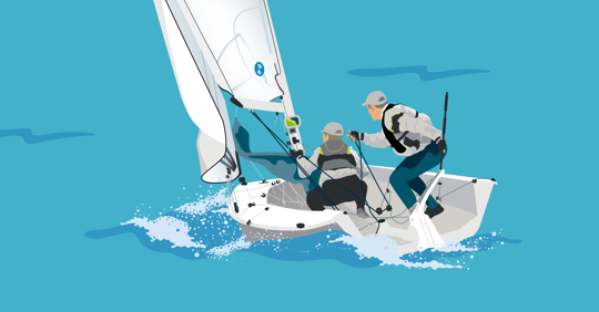 Kølbåd - Rorsmand - Kapsejlads