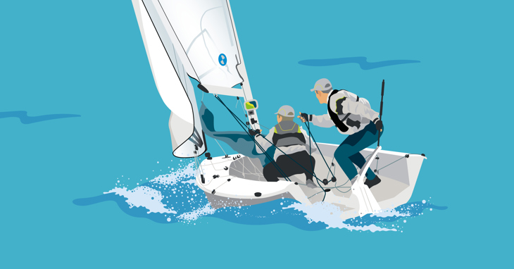 Kølbåd - Rorsmand - Kapsejlads